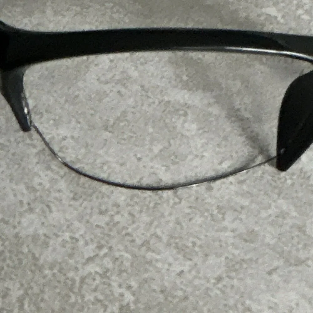 Denali Summit Black Half Rim Rectangular Eyeglass Frames w/case 56-18-135